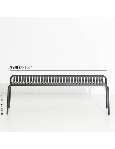 BANC DE JARDIN SANS DOSSIER - WEEK END