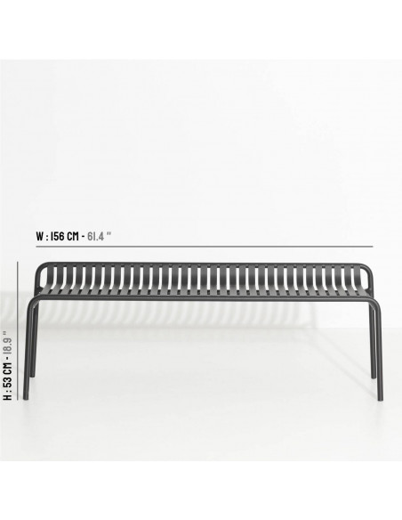 BANC DE JARDIN SANS DOSSIER - WEEK END