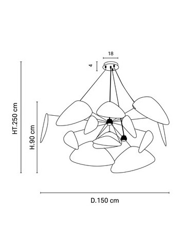 SUSPENSION SCREEN CANNAGE XXL NATUREL