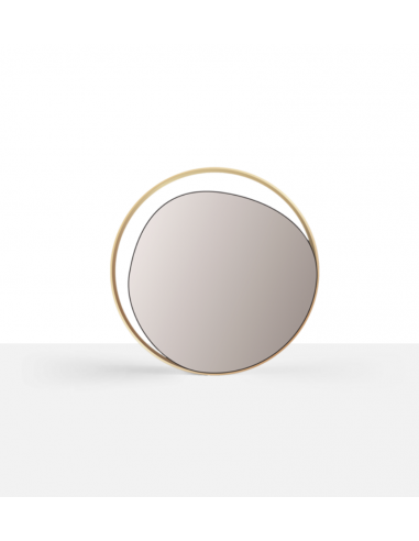 MIROIR ELLIPSE - ROSE ø80 cm