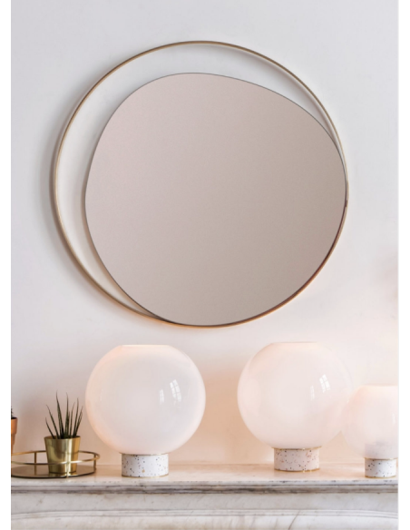 MIROIR ELLIPSE - Rose