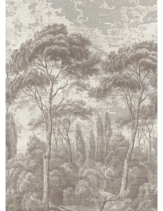 PAPIER PEINT - PINS ET CYPRES 2