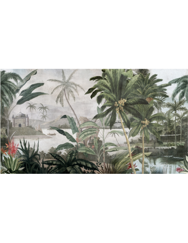 PAPIER PEINT - LES BORDS DU GANGE