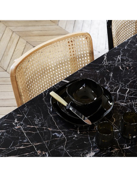 TABLE DE REPAS HORIZON - CERAMIQUE NOIR SAINT LAURENT