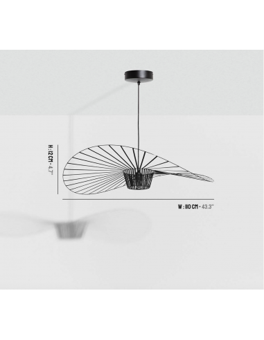 SUSPENSION VERTIGO NOIR - PLUSIEURS DIMENSIONS