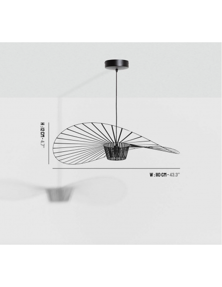 SUSPENSION VERTIGO NOIR - PLUSIEURS DIMENSIONS