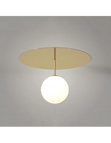 PLAFONNIER PLATE AND SPHERE