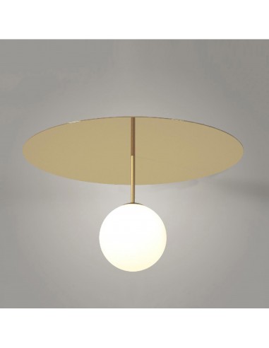 PLAFONNIER PLATE AND SPHERE