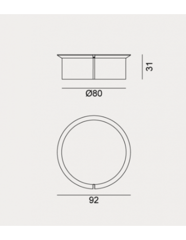 TABLE BASSE EN MILLGRES - BRISE - GERVASONI
