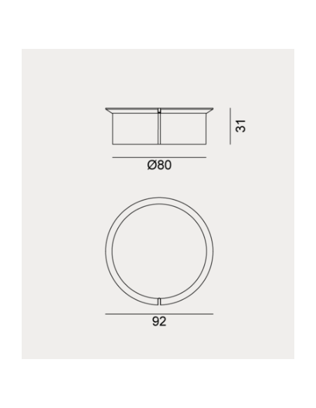 TABLE BASSE EN MILLGRES - BRISE - GERVASONI