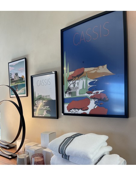 AFFICHE CASSIS - BLANC 50x70cm