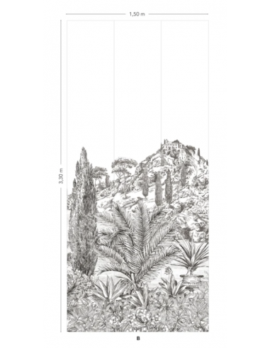 PAPIER PEINT CYPRES PANORAMIQUE - ISIDORE LE ROI