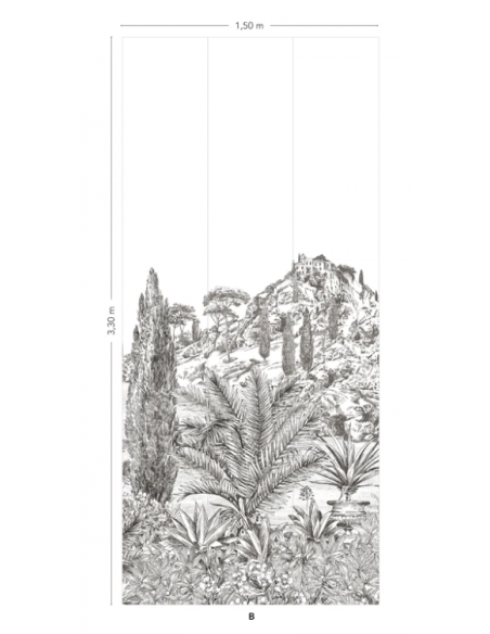 PAPIER PEINT CYPRES PANORAMIQUE - ISIDORE LE ROI