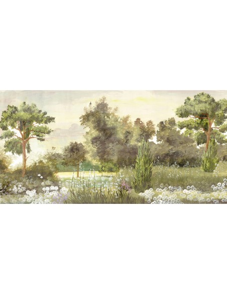 PAPIER PEINT - ANANBÔ - LES HERBES COULEURS