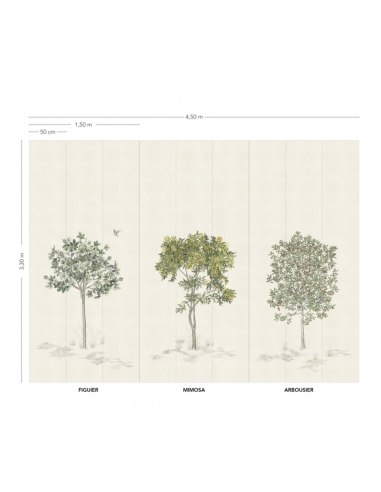 PAPIER PEINT PANORAMIQUE ARBUSTES - ISIDORE LE ROY