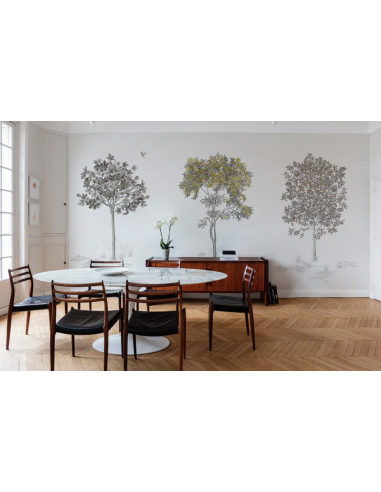 PAPIER PEINT PANORAMIQUE ARBUSTES - ISIDORE LE ROY