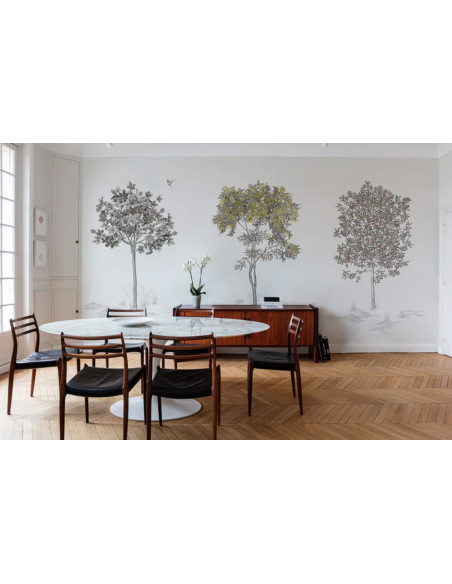 PAPIER PEINT PANORAMIQUE ARBUSTES - ISIDORE LE ROY