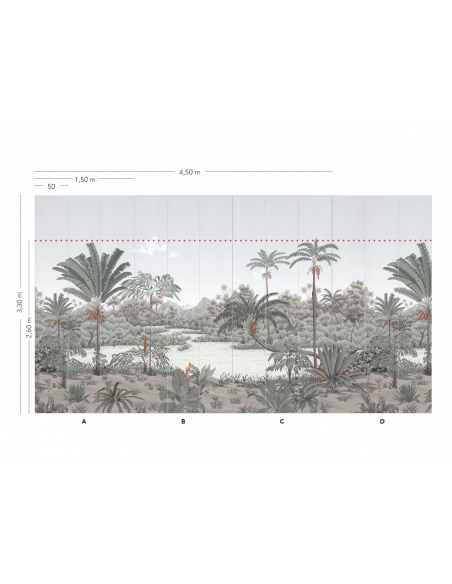 PAPIER PEINT PANORAMIQUE RIVIERE DES PARFUMS