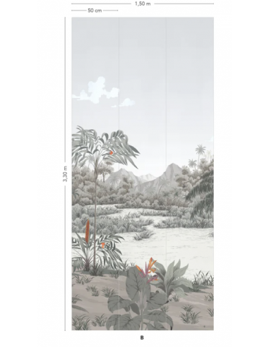 PAPIER PEINT PANORAMIQUE RIVIERE DES PARFUMS