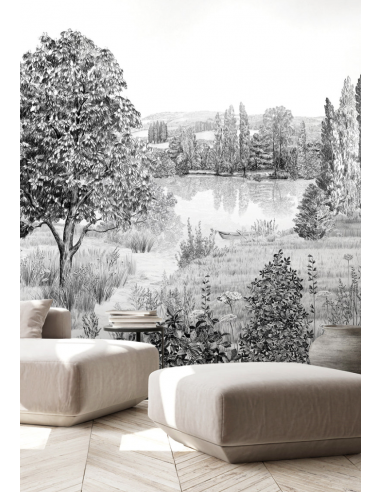 PAPIER PEINT CAMPAGNE - ISIDORE LE ROY