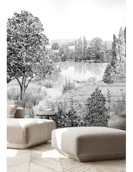 PAPIER PEINT CAMPAGNE - ISIDORE LE ROY