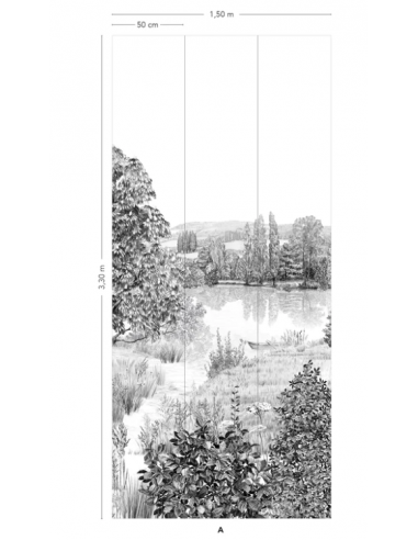 PAPIER PEINT CAMPAGNE - ISIDORE LE ROY