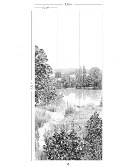 PAPIER PEINT CAMPAGNE - ISIDORE LE ROY