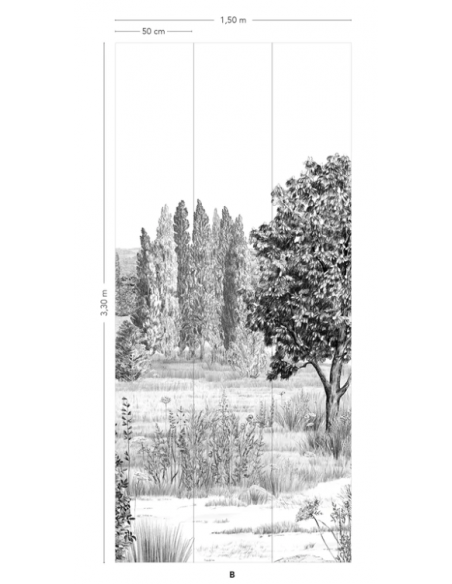 PAPIER PEINT CAMPAGNE - ISIDORE LE ROY