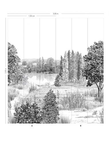 PAPIER PEINT CAMPAGNE - ISIDORE LE ROY