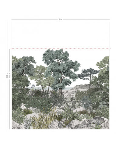 PAPIER PEINT FORÊT DE BRETAGNE - ISIDORE LE ROY