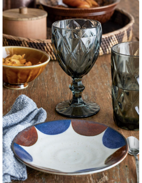 VERRE A VIN ASANA GRIS