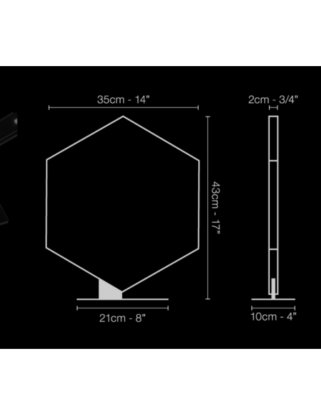 LAMPE À POSER HEXA - NOIR