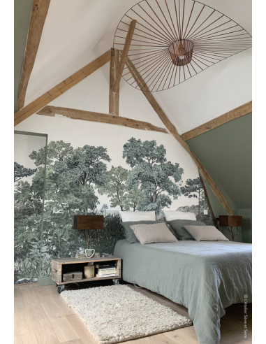 PAPIER PEINT FORÊT DE BRETAGNE PANORAMIQUE -...