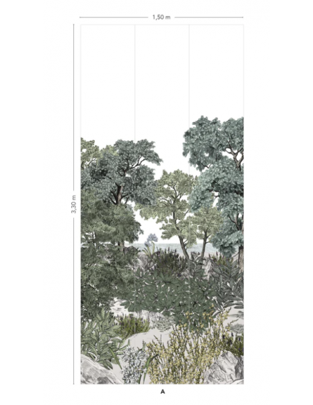 PAPIER PEINT FORÊT DE BRETAGNE PANORAMIQUE - ISIDORE LE ROY