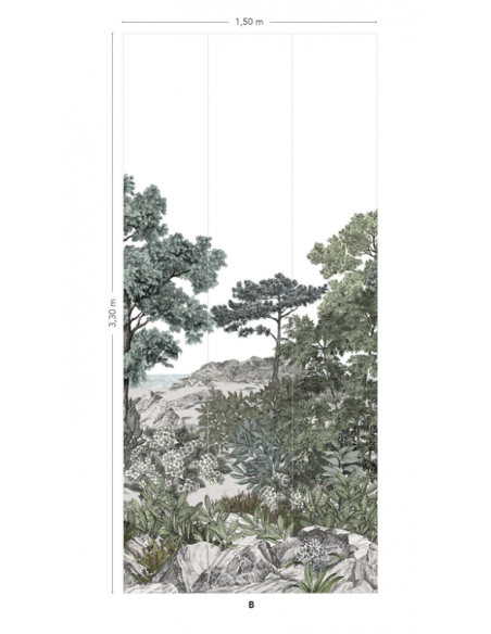 PAPIER PEINT FORÊT DE BRETAGNE PANORAMIQUE - ISIDORE LE ROY