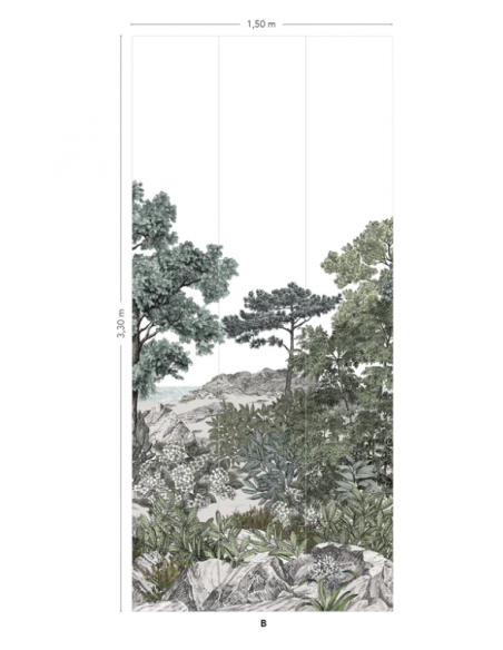 PAPIER PEINT FORÊT DE BRETAGNE - ISIDORE LE ROY