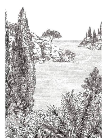 PAPIER PEINT CYPRES - ISIDORE LE ROI