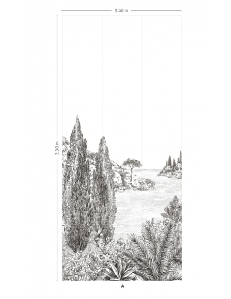 PAPIER PEINT CYPRES - ISIDORE LE ROI