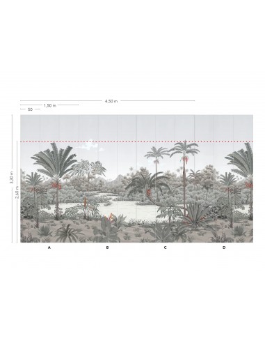 PAPIER PEINT - RIVIERE DES PARFUMS