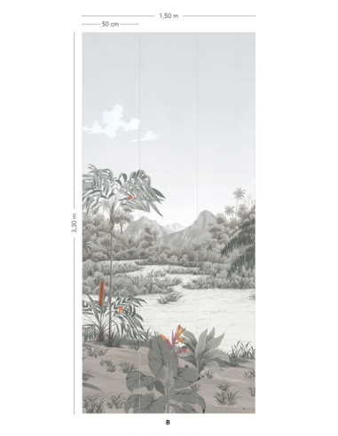 PAPIER PEINT - RIVIERE DES PARFUMS