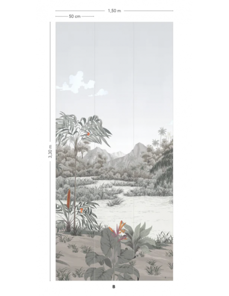 PAPIER PEINT - RIVIERE DES PARFUMS