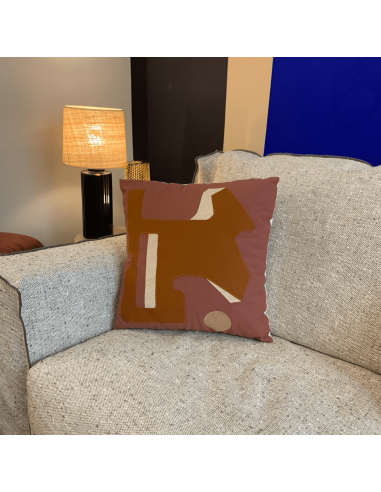 COUSSIN RAPHAELE MALBEC 45 X 45 cm - CAMEL & ROSE