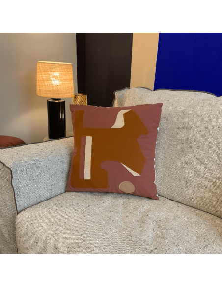 COUSSIN RAPHAELE MALBEC 45 X 45 cm - CAMEL & ROSE