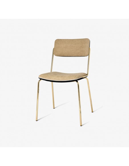 Chaise double jeu doré - amande