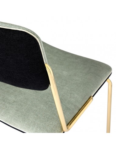 Chaise double jeu doré - amande