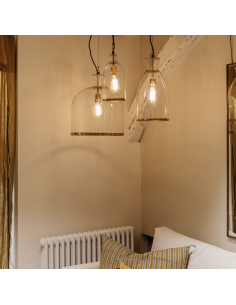 Suspension verre et laiton DRIO - H30 2