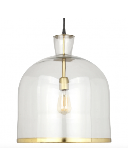 Suspension verre et laiton DRIO - H45 - Edition limitée