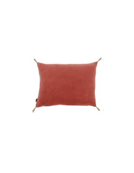 Coussin en velours lavé  Caravane