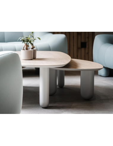 Table basse galet - MM - 120x66 cm