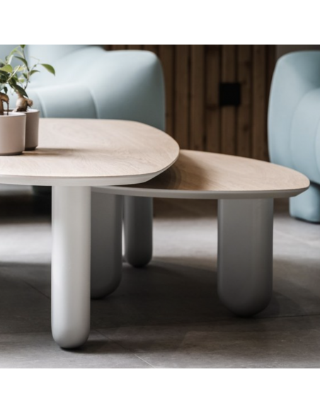 Table basse galet - MM - 120x66 cm